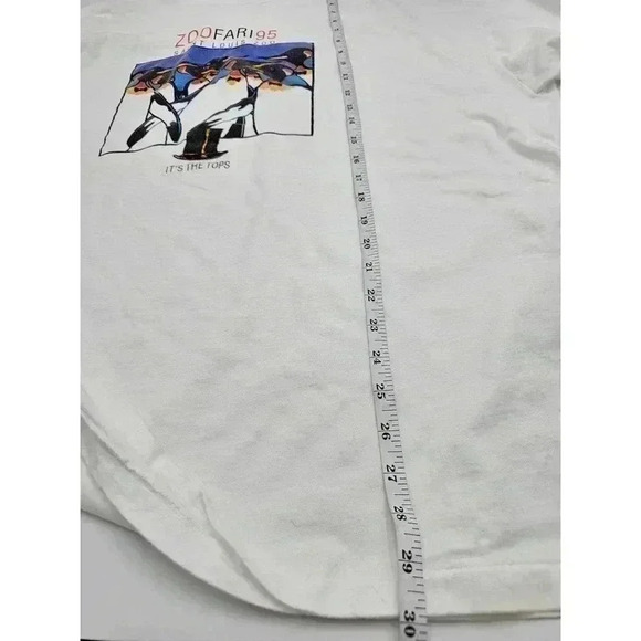Vtg 90s STL Zoo Men's Size 2XL White T-Shirt - Picture 4 of 8